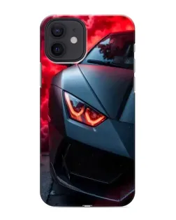Чохол для iPhone 12 mini з картинкою «Lamborghini червоне сяйво»