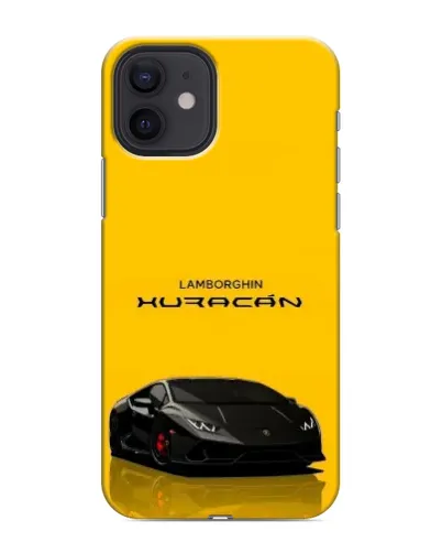 Чохол для iPhone 12 mini з картинкою «Lamborghini Huracan чорний»
