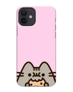 Чохол для iPhone 12 mini з картинкою «Pusheen та печиво»