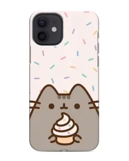 Чохол для iPhone 12 mini з картинкою «Пушин з кексом»