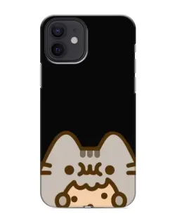 Чохол для iPhone 12 mini з картинкою «Пушин на чорному»