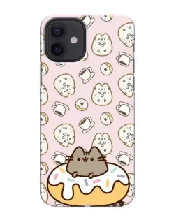 Чохол для iPhone 12 mini з картинкою «Пушин на пончику»