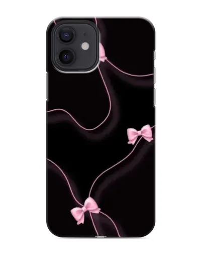 Чохол для iPhone 12 mini з картинкою «Рожеві стрічки»