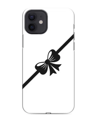 Чохол для iPhone 12 mini з картинкою «Діагональний бант»