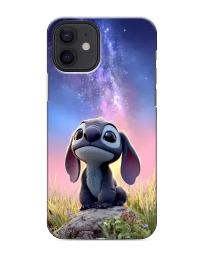 Чехол для iPhone 12 mini с картинкой «Стич на рассвете»