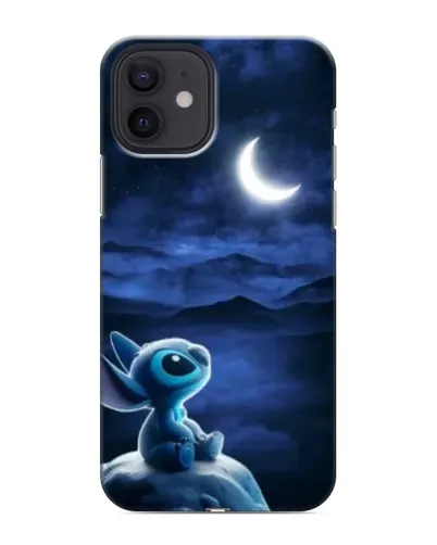 Чехол для iPhone 12 mini с картинкой «Лунная ночь Стича»