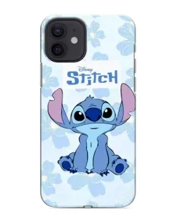 Чехол для iPhone 12 mini с картинкой «Stitch среди цветов»