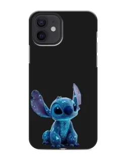 Чехол для iPhone 12 mini с картинкой «Стич на черном»