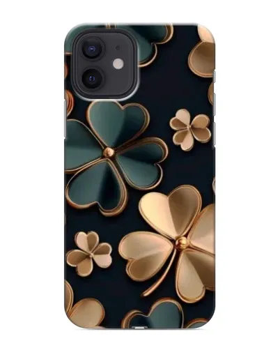 Чохол для iPhone 12 mini з картинкою «Конюшина в золоті»