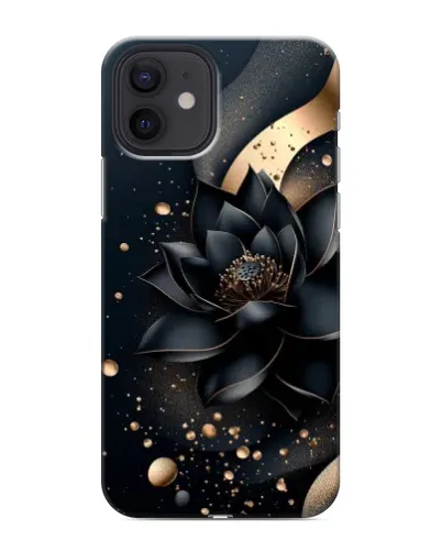 Чохол для iPhone 12 mini з картинкою «Чорний лотос»
