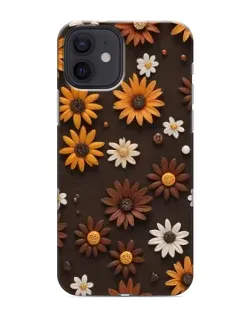 Чохол для iPhone 12 mini з картинкою «Візерунок з маленьких соняшників» Чохол для iPhone 12 mini з картинкою «Візерунок з маленьких соняшників»