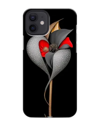 Чохол для iPhone 12 mini з картинкою «Срібна фантазійна квітка» Чохол для iPhone 12 mini з картинкою «Срібна фантазійна квітка»