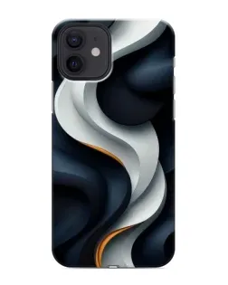 Чохол для iPhone 12 mini з картинкою «Об'ємні чорно-білі стрічки» Чохол для iPhone 12 mini з картинкою «Об'ємні чорно-білі стрічки»