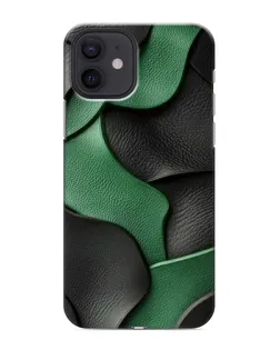 Чохол для iPhone 12 mini з картинкою «Зелені шкіряні хвилі»