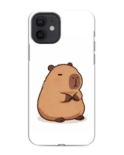 Чехол для iPhone 12 mini с картинкой «Толстенькая капибара»