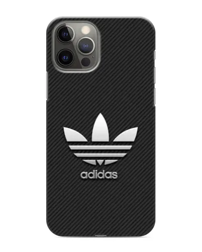 Чехол для iPhone 12 Pro Max с картинкой «Adidas Карбоновая текстура»