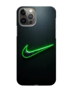 Чехол для iPhone 12 Pro Max с картинкой «Неоновый контур Nike»