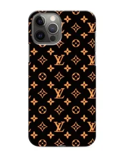 Чехол для iPhone 12 Pro Max с картинкой «Золотая монограмма LV»