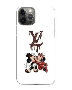 Чехол для iPhone 12 Pro Max с картинкой «LV и Микки Маус»