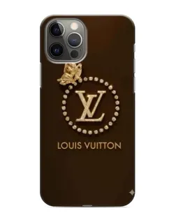 Чехол для iPhone 12 Pro Max с картинкой «LV — золотая печать»