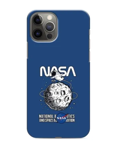 Чохол для iPhone 12 Pro Max з картинкою «NASA — місячна місія»