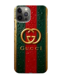 Чохол для iPhone 12 Pro Max з картинкою «Gucci — фірмова смуга та золото» Чохол для iPhone 12 Pro Max з картинкою «Gucci — фірмова смуга та золото»