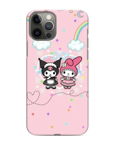 Чехол для iPhone 12 Pro Max с картинкой «My Melody и Kuromi»