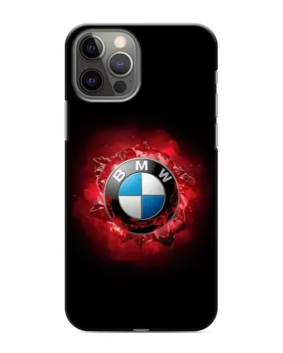 Чехол для iPhone 12 Pro Max с картинкой «Логотип BMW — вспышка»