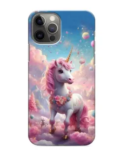 Чехол для iPhone 12 Pro Max с картинкой «Единорог среди облаков»