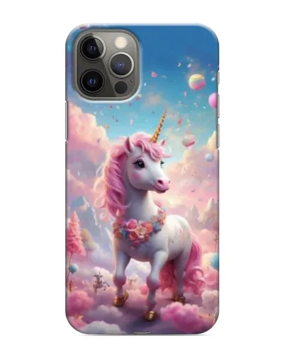 Чехол для iPhone 12 Pro Max с картинкой «Единорог среди облаков»