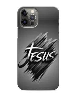 Чехол для iPhone 12 Pro Max с картинкой «Надпись Jesus Graffiti»