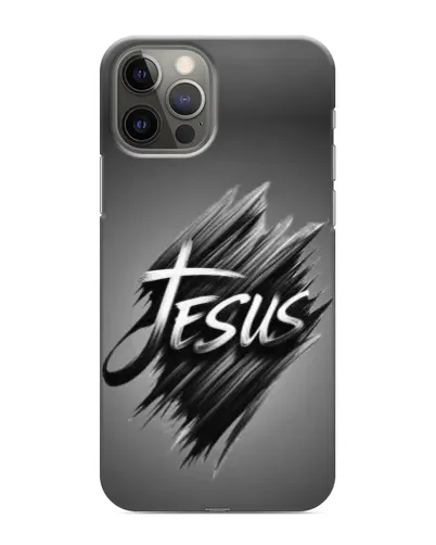 Чехол для iPhone 12 Pro Max с картинкой «Надпись Jesus Graffiti»