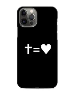 Чехол для iPhone 12 Pro Max с картинкой «Крест и Сердце»