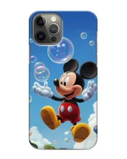 Чехол для iPhone 12 Pro Max с картинкой «Mickey и мыльные пузыри»