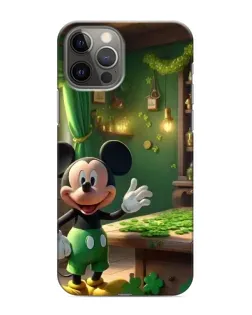 Чехол для iPhone 12 Pro Max с картинкой «Микки в мастерской»
