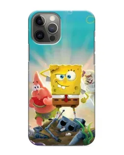 Чехол для iPhone 12 Pro Max с картинкой «Спанч Боб победитель»