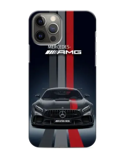 Чехол для iPhone 12 Pro Max с картинкой «Mercedes — белый карбон»