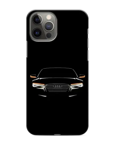 Чехол для iPhone 12 Pro Max с картинкой «Audi — ночной контур» Чехол для iPhone 12 Pro Max с картинкой «Audi — ночной контур»