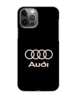 Чехол для iPhone 12 Pro Max с картинкой «Audi — золотой логотип»