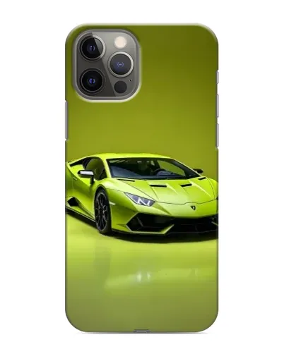 Чехол для iPhone 12 Pro Max с картинкой «Салатовый Lamborghini Huracan» Чехол для iPhone 12 Pro Max с картинкой «Салатовый Lamborghini Huracan»