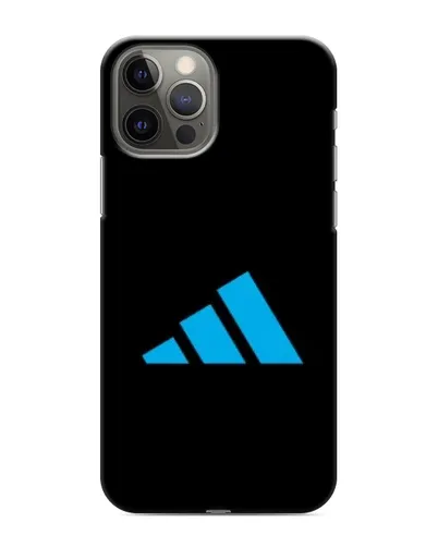 Чехол для iPhone 12 Pro с картинкой «Adidas Cyan Logo»
