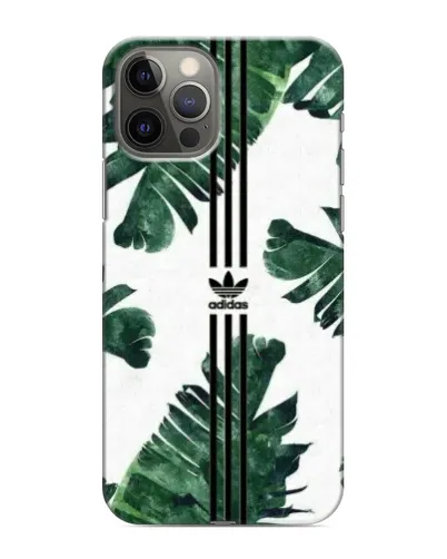 Чехол для iPhone 12 Pro с картинкой «Пальмовые листья адидас»