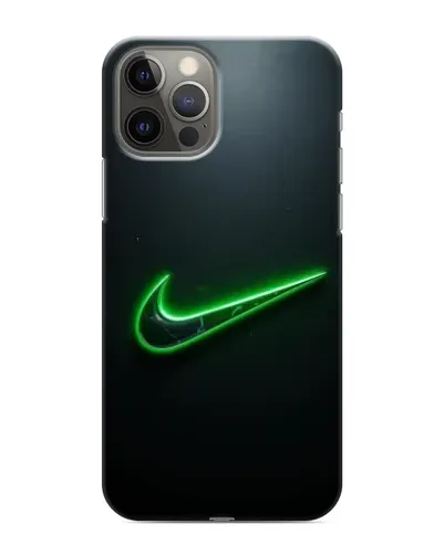Чохол для iPhone 12 Pro з картинкою «Неоновий контур Nike» Чохол для iPhone 12 Pro з картинкою «Неоновий контур Nike»