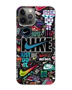 Чохол для iPhone 12 Pro з картинкою «Яскравий колаж Nike»