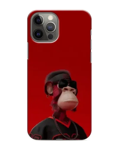 Чохол для iPhone 12 Pro з картинкою «Bored Ape в червоному» Чохол для iPhone 12 Pro з картинкою «Bored Ape в червоному»