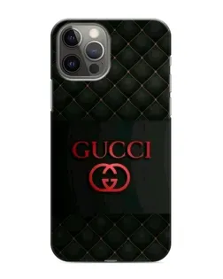 Чохол для iPhone 12 Pro з картинкою «Gucci — стьобаний чорний»
