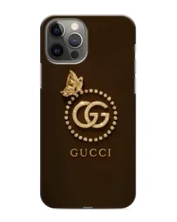 Чохол для iPhone 12 Pro з картинкою «Gucci — золотий метелик»