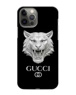 Чохол для iPhone 12 Pro з картинкою «Gucci — срібний лев»
