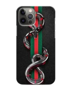 Чохол для iPhone 12 Pro з картинкою «Gucci — змія на смузі»