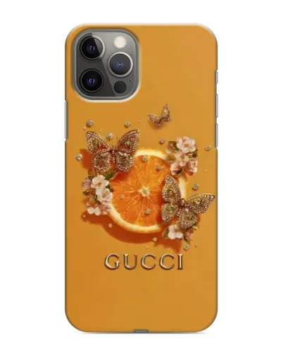 Чохол для iPhone 12 Pro з картинкою «Gucci — золоті метелики» Чохол для iPhone 12 Pro з картинкою «Gucci — золоті метелики»